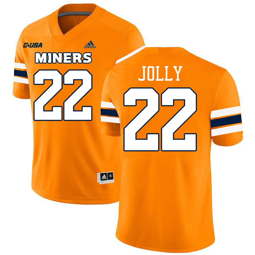 Ezell Jolly UTEP Jersey,UTEP Miners #22 Ezell Jolly College Football Jersey,Uniforms-Orange